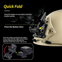 Accessoires de casque tactique personnalisés Monture L4g24 en métal PVS15 PVS18 GPNVG18 Monture de casque de vision nocturne