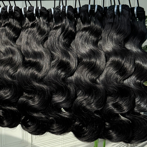 Extensiones de Cabello Humano con Ondas Suaves, Cabello Virgen Natural, Aspecto Natural, Textura Suave y Lisa, Cabello con Doble Trama - Product Image 2