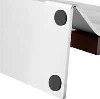Combohome Bloc de couteaux magnétique double face Porte-couteaux de cuisine avec aimants puissants Bois d'acacia