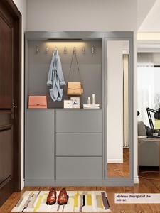 <span class=keywords><strong>Meuble</strong></span> à chaussures ultra-fin de luxe léger, 17 cm, étagère de séparation étroite suspendue pour salon, hall, entrée de la maison - Product Image 4