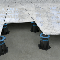 Support de sol polyvalent et réglable en plastique pour carreaux de terrasse et revêtements de sol