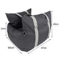 Siège de transport multifonctionnel pour chien de haute qualité, imperméable, avec ceinture de sécurité et motif uni
