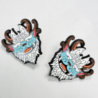 Épinglette en émail personnalisée, épinglette en émail souple, badge métallique, logo personnalisé, épinglette de revers en émail souple mignonne sur le thème de l'anime