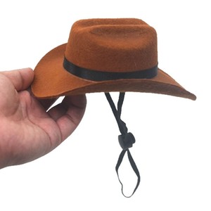 Chapeau de cowboy western pour animaux de compagnie, ensemble collier et bandana |   Accessoire de déguisement amusant pour chat et chien, idéal pour Halloween et Noël - Product Image 3