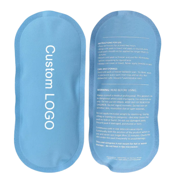 Custom Reusable Gel Ice Packs Hot & Cold Health Care Product with Personalized Logo