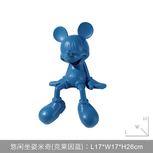 Scultura moderna di topolino del fumetto della vetroresina di Pop Art per l'artigianato del metallo dell'ornamento della decorazione domestica - Product Image 5