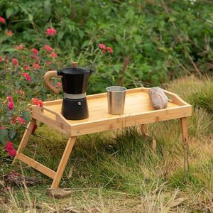 Factory Adjustable Natural Wood Folding Dinner Plate Tray Safe Design for Dormitory <b>Computer</b> <b>Desk</b> Coffee Table - Product Image 2