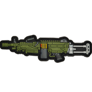 Потрясающий резиновый ПВХ патч с крючком и петлей, тактический пистолет, тактический резиновый ПВХ патч - Product Image 5