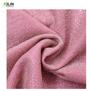 <span class=keywords><strong>Tissu</strong></span> interlock tricoté en polyester 100% de haute qualité avec fil métallique pour robe de soirée - Product Image 4