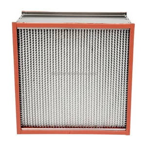 Foglio di alluminio in fibra di vetro di dimensioni personalizzate resistente alla temperatura filtro HEPA aria ad alta efficienza per uso domestico scatola all'ingrosso