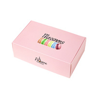 Boîtes à gâteaux personnalisées roses de petite taille, emballage pour cupcakes, 1, 2, 4, 6, 12 cupcakes, boîtes en carton personnalisées avec logo pour gâteaux