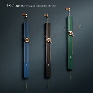 Emidoog-Reloj de pared de madera ecológico, moderno, hecho a mano, de lujo, decoración del hogar, duradero, Simple, a la venta - Product Image 3