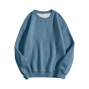 Sudadera personalizable de manga larga con cuello redondo para hombre, Color sólido, 100% algodón, diseño inteligente orientado a la exportación de Bangladesh - Product Image 3