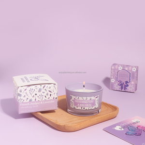 New Product 2025 <strong>Lavender</strong> Theme Birthday <strong>Gifts</strong> for Women Spa <strong>Gift</strong> Basket Sets for Mom Scented Candles Set - Product Image 5