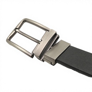 Nuevo Cinturón de Cuero Vacuno con Hebilla Giratoria de Aleación para Hombre, Estilo Casual de Negocios, Simple y Moderno, de 3.5 cm de Ancho, para Jeans - Product Image 3
