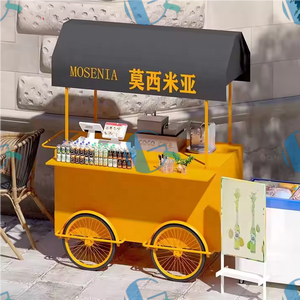2025 Unique italien Gelato chariot <span class=keywords><strong>pour</strong></span> l'Europe Mobile main pousser remorquable nourriture remorque café chariot vélo <span class=keywords><strong>pour</strong></span> l'Italie - Product Image 6