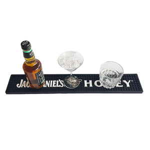 Custom Printed Silicone PVC Bar Rubber Pub Mat Beer Spill Pad Rail Mat Drip Tray Non Slip Service Mat Table Coaster <b>Placemat</b> Pad - Product Image 1