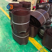 Membrane de drainage alvéolée facile à installer, panneau en plastique, tapis de drainage géotextile pour mur souterrain