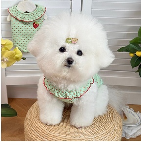 Robe à pois pour chien, jupe de princesse pour chiot, vêtements pour animaux de compagnie à volants mignons, doux et respirants pour petits chiens et chats, vente en gros - Product Image 2