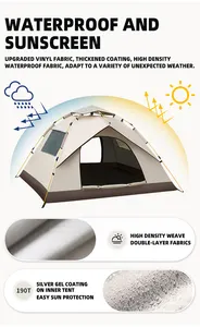 Оптовая продажа, Мягкая тканевая Свадебная портативная палатка на 4 человека и палатки для кемпинга, наружная воздушная палатка для путешествий
