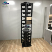 Support d'affichage rotatif à 360° détachable et personnalisable pour échantillons de couleurs/parquet/carrelage, en acier robuste, OEM accepté