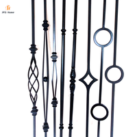 Meilleur prix 1/2 "creux fer panier Knuckle balustres tige fer broches pour escaliers intérieurs