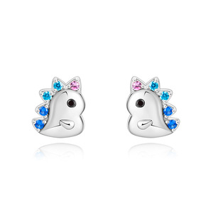 2022 NEW Trendy Jewelry 925 Sterling Silver Earings Small <strong>Octopus</strong> Bunny Dinosaur unicorn Women Child <strong>Earrings</strong> - Product Image 3
