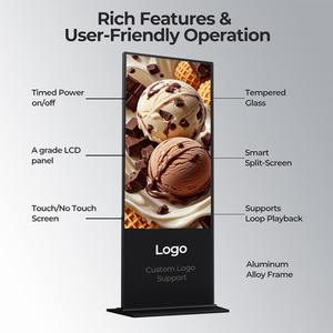 Écran publicitaire numérique 55 pouces 43 pouces, petit moniteur LCD LED Android Windows, lecteur multimédia pour affichage numérique pour centre commercial - Product Image 2
