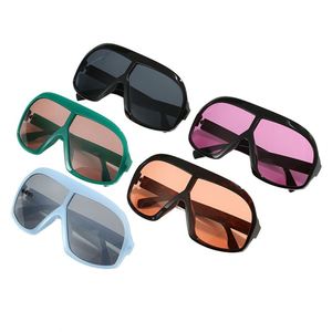 Nouvelles Lunettes de Soleil de Luxe pour Femmes et Hommes, Style Punk, Sport, Rétro, Monobloc, Protection UV400, Surdimensionnées, Steampunk - Product Image 5