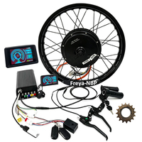 Kit de Conversión de Motor de Bicicleta Eléctrica de 120 KPH, Resistente al Agua, QS205, 72 V, 5000 W, 150 mm, Sabvoton UKC1 Plus, para Ruedas de 17/18/19/21 Pulgadas