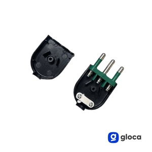 Gloca 5x 16A 2P+T Enchufe Macho Negro Estándar Italiano 250V - Product Image 4