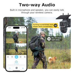 Caméra IP solaire PTZ dôme rapide Iobroteckam 6MP AOV pour vision nocturne extérieure avec carte SIM 4G, caméra <span class=keywords><strong>de</strong></span> chasse et <span class=keywords><strong>de</strong></span> surveillance <span class=keywords><strong>de</strong></span> <span class=keywords><strong>la</strong></span> faune - Product Image 3