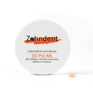 Blocco di zirconio naturale e bello, multistrato 3D-Pro-ML con resistenza 800Mpa-1200Mpa - Product Image 1