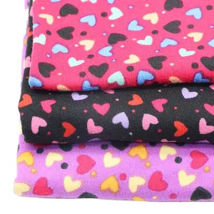 Customized Print 100% Cotton Brushed Fleece Fabric Stretch Slub Printed Cotton Flannel Fabric for Baby Blanket
