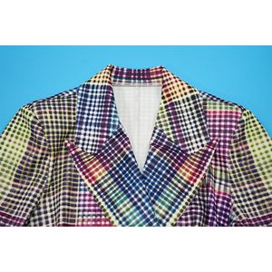 Conjunto <span class=keywords><strong>de</strong></span> <span class=keywords><strong>Traje</strong></span> <span class=keywords><strong>de</strong></span> Dos Piezas <span class=keywords><strong>para</strong></span> <span class=keywords><strong>Mujer</strong></span>, Elegante, Estilo Ejecutivo, con Estampado a Cuadros y Pata <span class=keywords><strong>de</strong></span> Gallo, Nueva Colección 2026 - Product Image 5