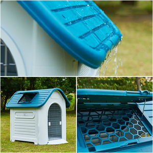 Caseta Grande para Perros para Exteriores con Protección Solar para las Cuatro Estaciones, Resistente a la Lluvia, con Ventilación de Verano y Puerta para Uso en Interiores y Exteriores - Product Image 5