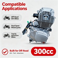 Conjunto de Motor de Motocicleta de 300cc, Refrigerado por Aire, de un Solo Cilindro, para Motos Todoterreno de Doble Propósito