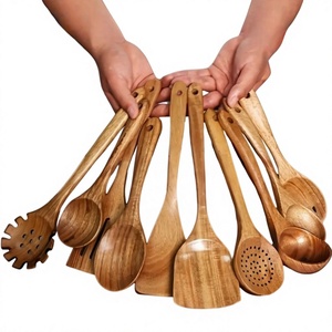 Cuillère à riz en bois WOQI, résistante à la chaleur, protège les casseroles - Product Image 1