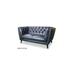 Sofá Chesterfield BAS9112, Juego de Sala de Estar, Muebles Clásicos Modernos, Cuero Genuino, Alta Durabilidad, Lujoso y Elegante, 3+2+1 - Product Image 2
