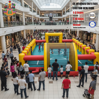 NOVA Grand Centre Sportif Gonflable Jeu Hippos Affamés en PVC pour Usage Commercial et Activités de Team Building en Extérieur