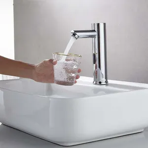 Proveedores grifos con sensor automático grifos de lavabo de baño duradero monomando mezclador de agua grifo de agua de baño