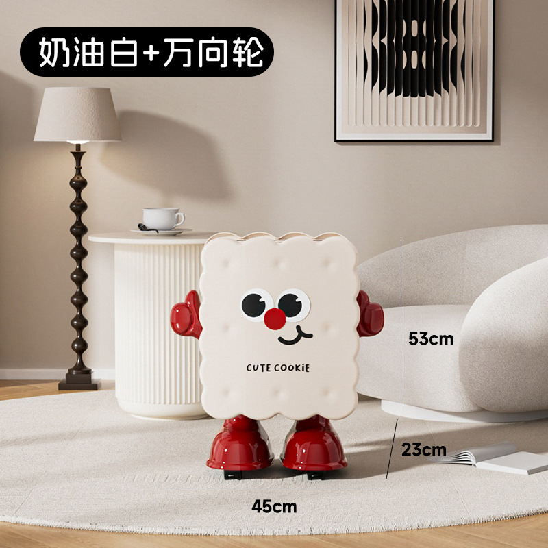 Hombre Galleta Blanco y Rojo (Versión con Ruedas)