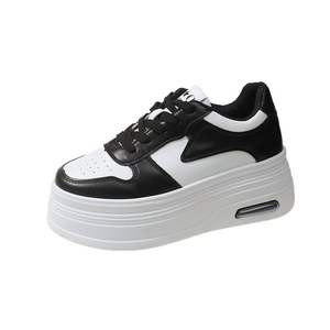 QLFashion chaussures blanches augmentées à semelles épaisses femmes 2024 nouvelles Explosions <span class=keywords><strong>talon</strong></span> <span class=keywords><strong>compensé</strong></span> plate-forme respirant mode baskets décontractées Al - Product Image 5