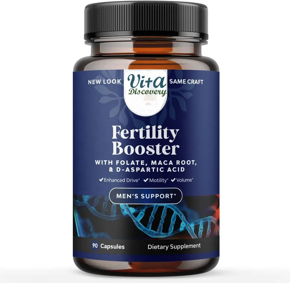 Motilità potenziata potenza del Volume supporto per la fertilità capsula di fertilità maschile multivitaminica L-arginina D-integratore di acido aspartico