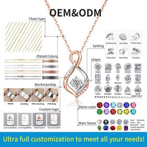 مجوهرات ملونة تقطير جواهر التاروت الزركون قلادة مقاومة للماء 18 قيراط مطلية بالذهب قلادة التاروت من الفولاذ المقاوم للصدأ - Product Image 4