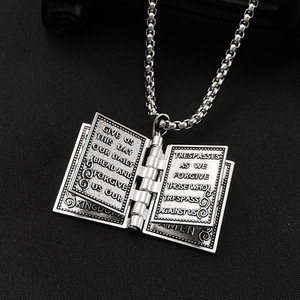 Nuovi arrivi <span class=keywords><strong>collana</strong></span> cristiana Flip <span class=keywords><strong>collana</strong></span> libro bibbia all'ingrosso <span class=keywords><strong>collana</strong></span> croce creativa gioielli regali per Christian - Product Image 3