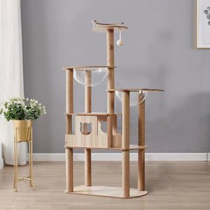2024 Wholesale Luxury All-in-one <strong>Large</strong> <strong>Cat</strong> <strong>Climbing</strong> Frame Multi-layer Wooden <strong>Cat</strong> Nest <strong>Cat</strong> <strong>Tree</strong> - Product Image 6