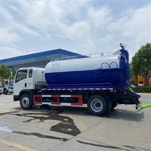 Sinotruk Howo 4X2 6-wheel 8CBM Vacuum Fecal <b>Suction</b> Tanker Truck Septic <b>Pump</b> Truck for Sale - Product Image 4