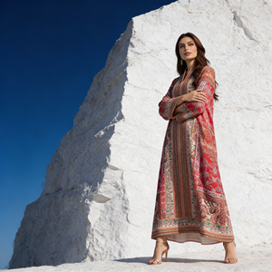 Premium New Style Custom Printed Polyester Abaya for Muslim Women Elegant Party <b>Dress</b> Wholesale - Product Image 3