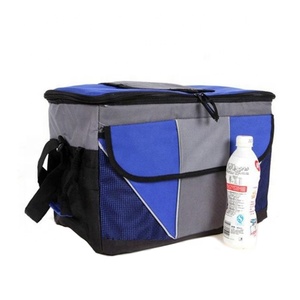 กระเป๋าผ้าโพลีเอสเตอร์แบบพับเก็บได้กระเป๋าเก็บความเย็นอาหารกลางวันแบบเป็น600D โลโก้ OEM - Product Image 3